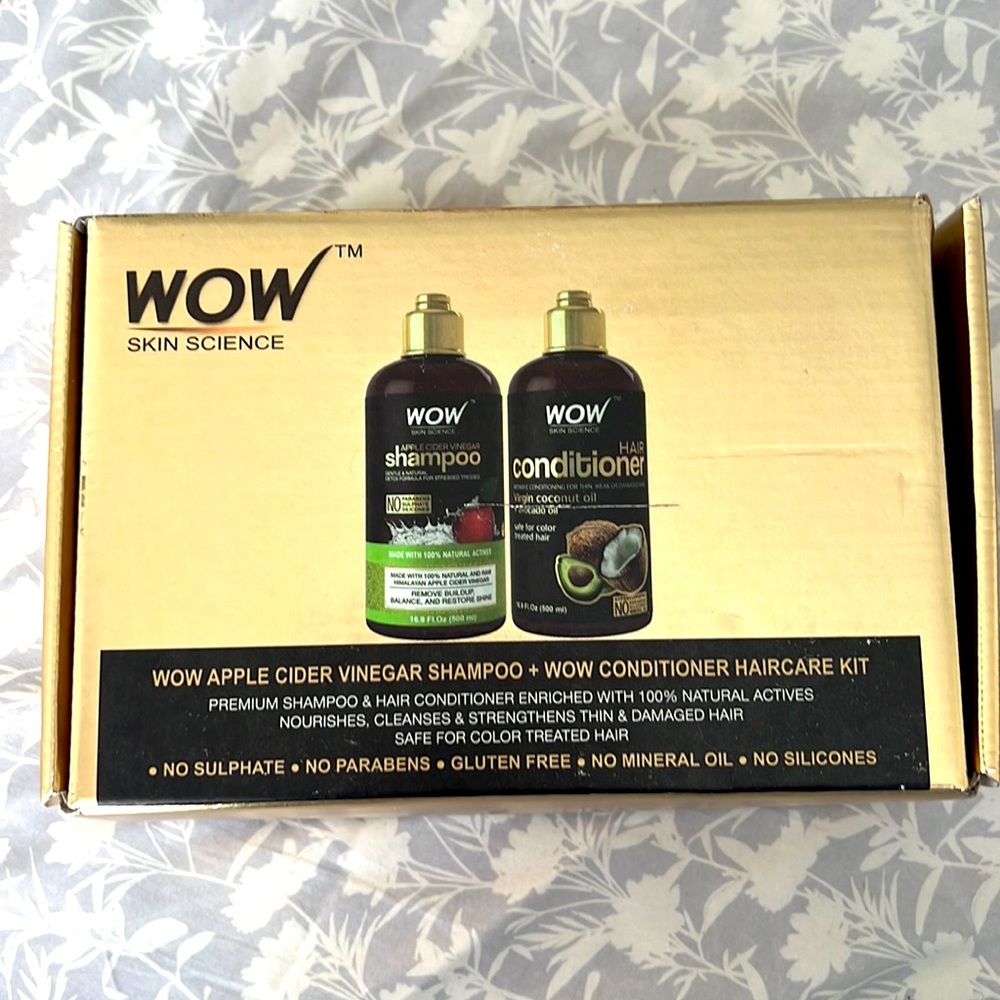 NIB WOW shampoo & conditioner, 16.9 oz. each